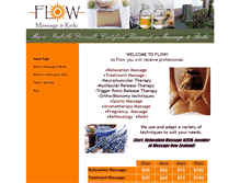 Tablet Screenshot of flow-massage.net